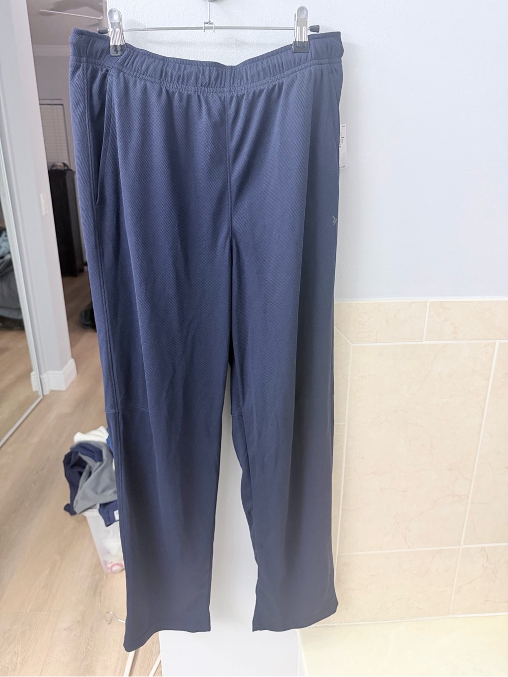 Old Navy Navy Blue Athletic Pants with Subtle Logo